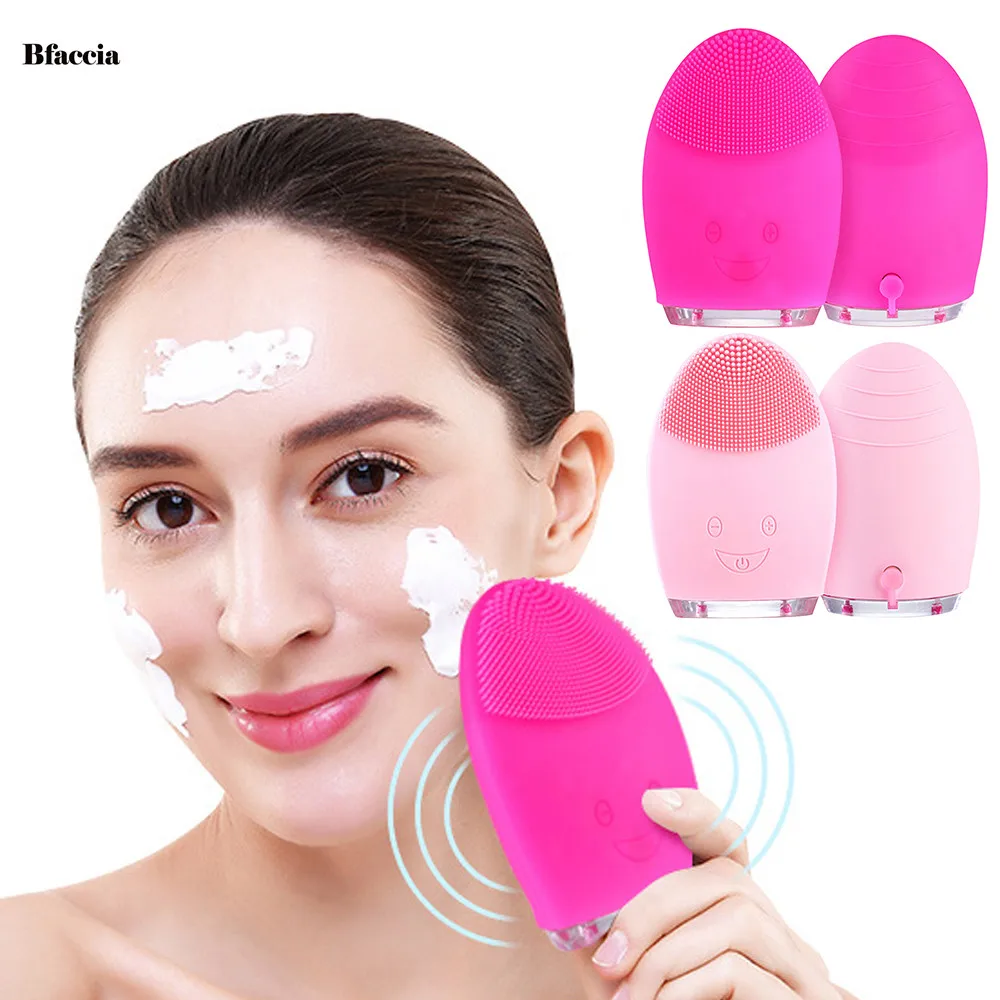 Bfaccia drop shipping Facial Cleansing Massage Brush Ultrasonic Electric USB Charging &amp Waterproof for Women Makeup Wash |