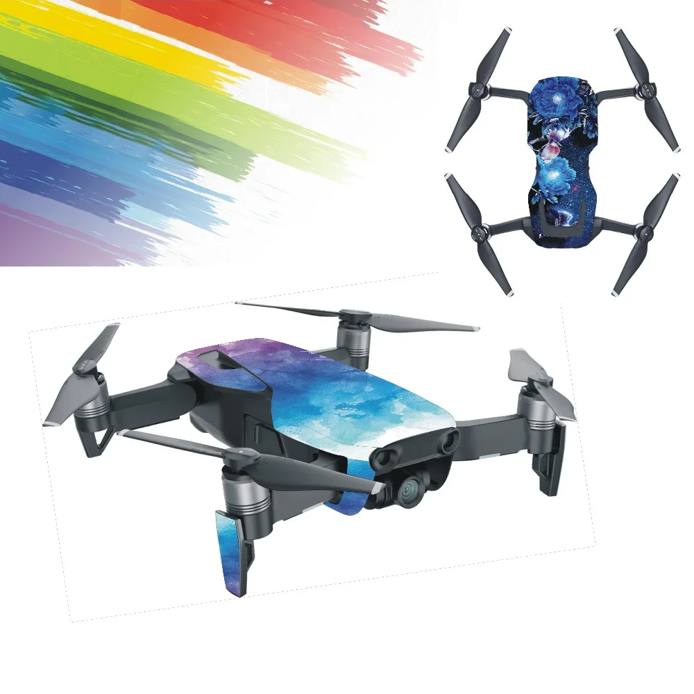 Наклейки многоцветные водонепроницаемые наклейки ПВХ покрытие для DJI Mavic Air Drone Body