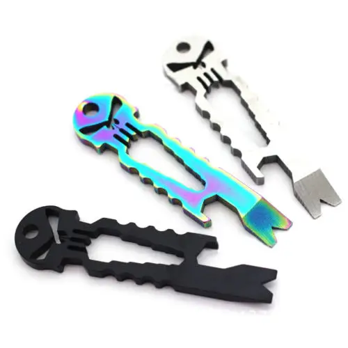 EDC Punisher Skull Multi-functional Survival Pocket Tool Keychain Self Help set | Дом и сад