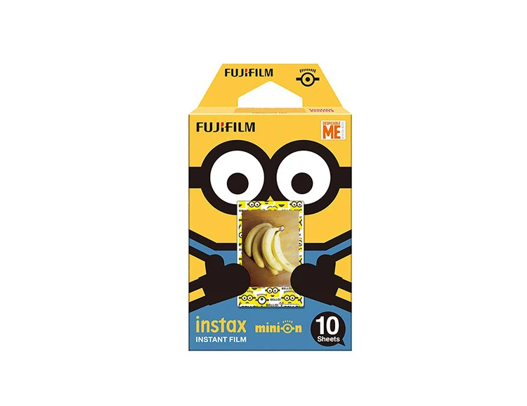 1 упаковка с принтом в виде бананов миньонов Fujifilm Instax Мини пленка для Mini 8 7 s 50 50i 90 25