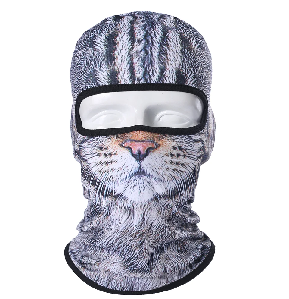 3D Animal Balaclava Motorcycle Full Face Mask Hats Helmet Windproof Breathable Snowboard Cycling Ski