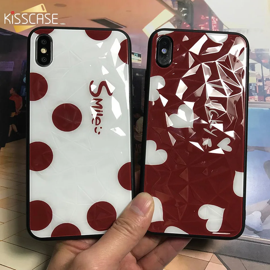 Чехол для телефона KISSCASE Diamond iPhone X XS MAX XR 7 8 Plus блестящий чехол с фруктовым узором 6 6S