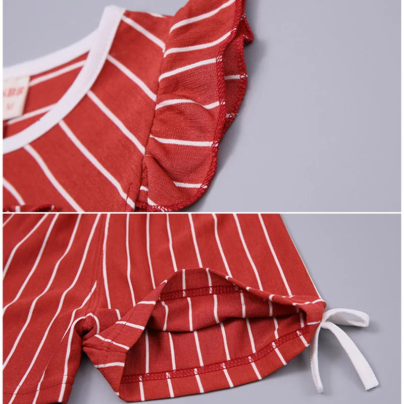 Детская одежда для малышки летняя Модная малышей модные комплекты одежды в