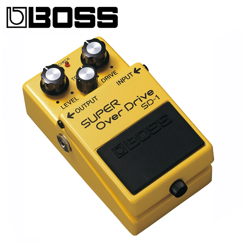 Педаль для гитары Boss Audio SD-1 Super Overdrive с медиаторами полировальной тканью и