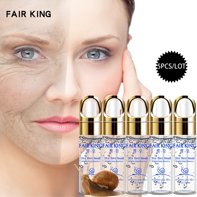 5 шт. экстракт растения чайного дерева Улитка Сыворотка для лица Отбеливание
