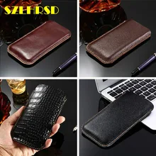 SZLHRSD Genuine Leather phone bags For UMIDIGI Z2 SE cases UMIDIGI One Pro S2 C2 Z1 A1 Pro Flip cover slim pouch stitch sleeve