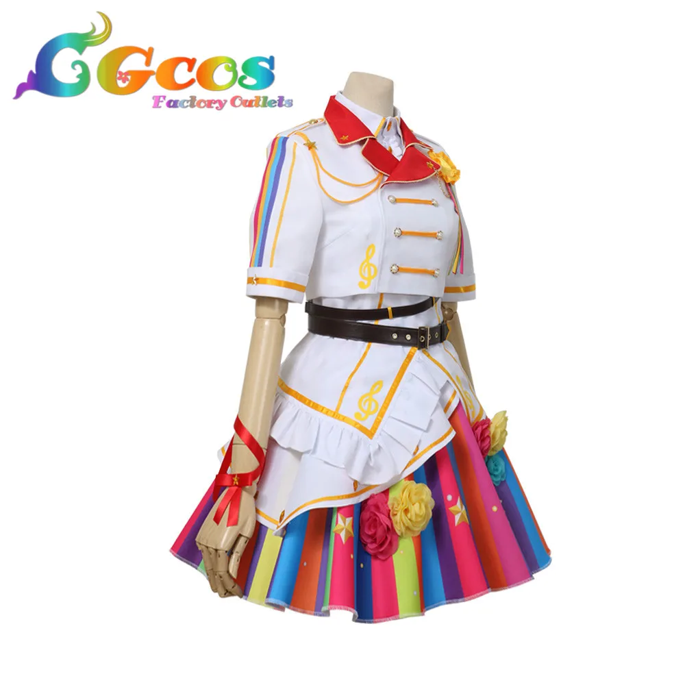 CGCOS Бесплатная доставка Косплэй костюм Bang Dream! Поппин вечерние 9th одиночные Касуми