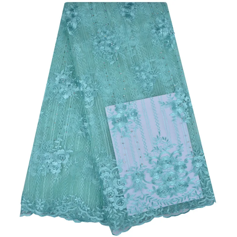 

African Lace Fabric 2018 Embroidered Nigerian Laces Fabric Bridal High Quality French Tulle Lace Fabric For Women 1238