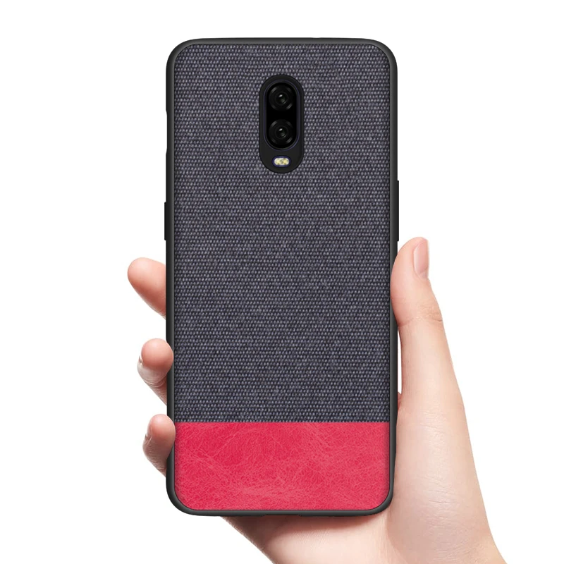 Чехол для Oneplus 6 t мягкий силиконовый бампер с краями роскошный тканевый чехол 5 T