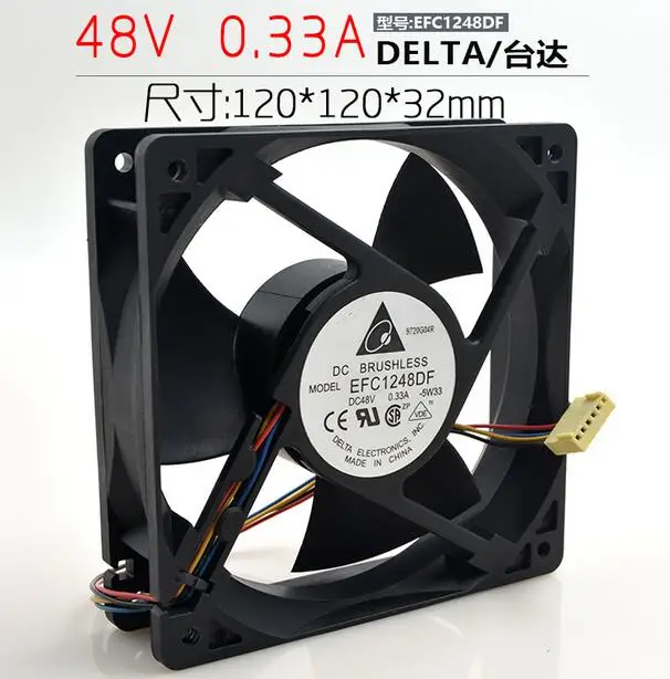 Delta EFC1248DF F00 12032 48В 0.33а 12 см 120*120*38MM4 линейный вентилятор|Кулеры и системы охлаждения