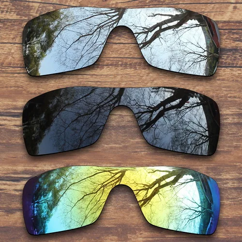 ToughAsNails Polarized Replacement Lenses for Oakley Batwolf Sunglasses- Multiple Options - Цвет линз: Black.Silver.Gold
