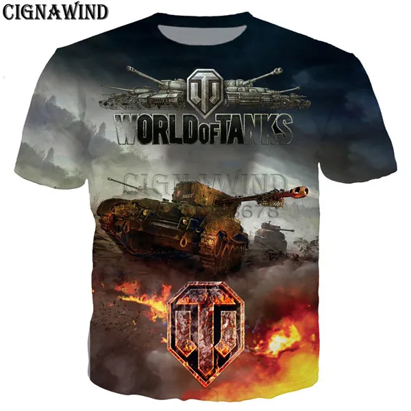 Модная крутая футболка для мужчин/женщин,, игра World Of Tanks, футболки с 3D принтом, унисекс, Harajuku стиль, футболка, уличная одежда, топы - Цвет: 02