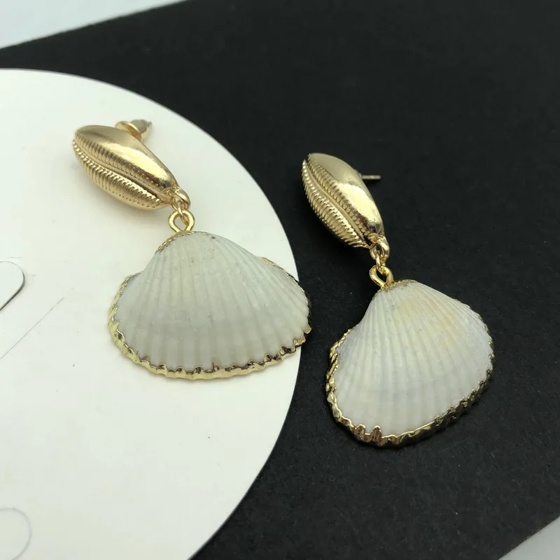 Висячие серьги TOTASALLY летний дизайн морская природа ракушка инmitation жемчужные для