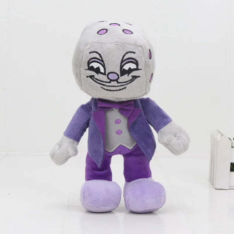 King Dice20cm Видео игра Cuphead плюшевый Mugman Boss the Devil легендарная чаша Мягкая Плюшевая Кукла игрушки детские подарки - Цвет: King Dice20cm