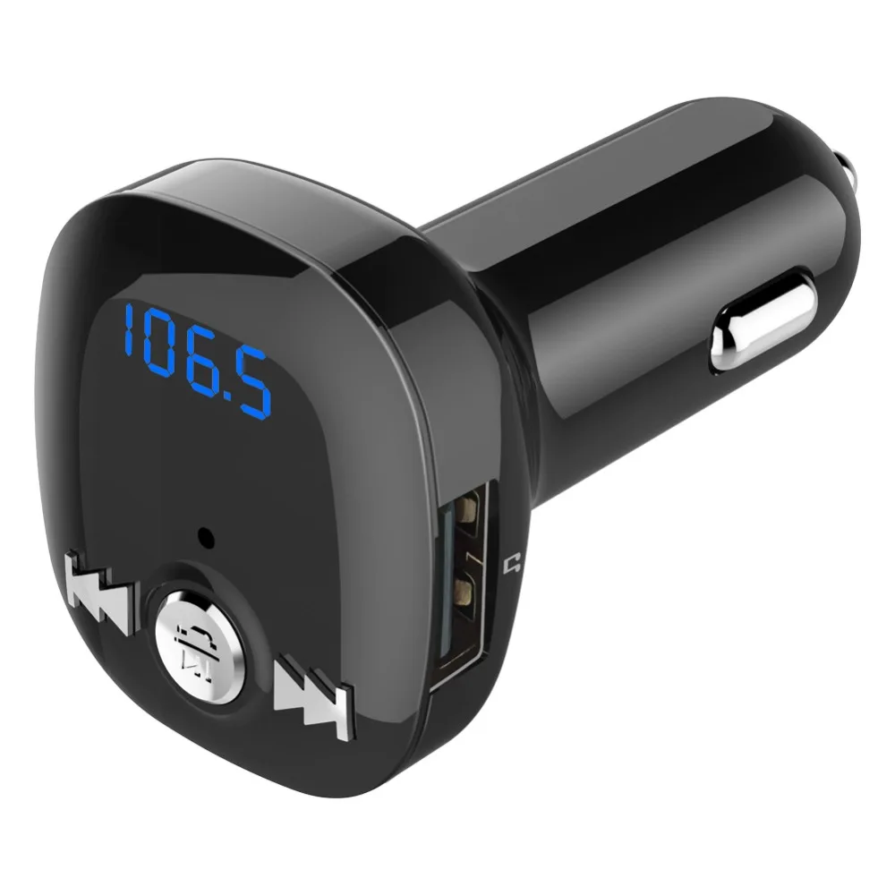 

Car Bluetooth Transmitter FM Modulator Music Adapter Handsfree Car Kit 5V 3.4A Dual USB Port Supoort TF Card USB Flash Driver