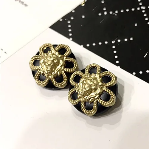 golden lion head button for cloth skirt shirt DIY accessory 10 pieces a lot | Дом и сад