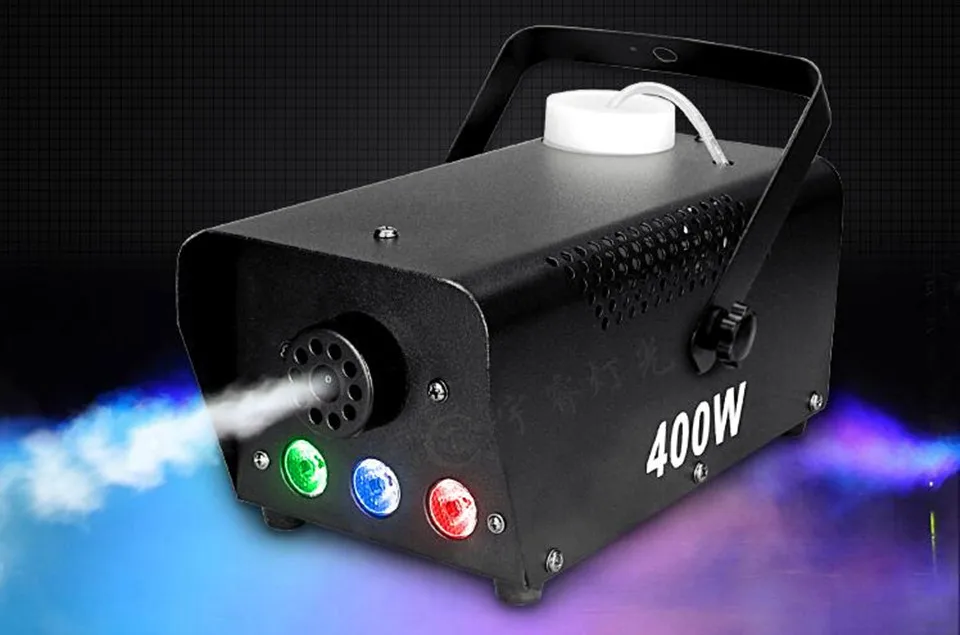 Мин Беспроводное управление LED 400 Вт машина для дыма/RGB chang цветная светодиодная