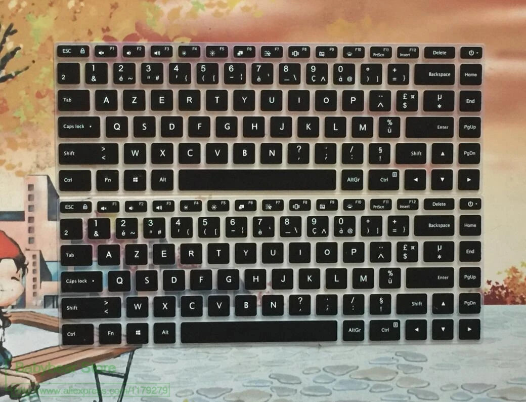 Защитная крышка для клавиатуры ноутбука French Clavier Azerty Xiaomi Mi Notebook Air 12 5 13 3 Pro 15 6