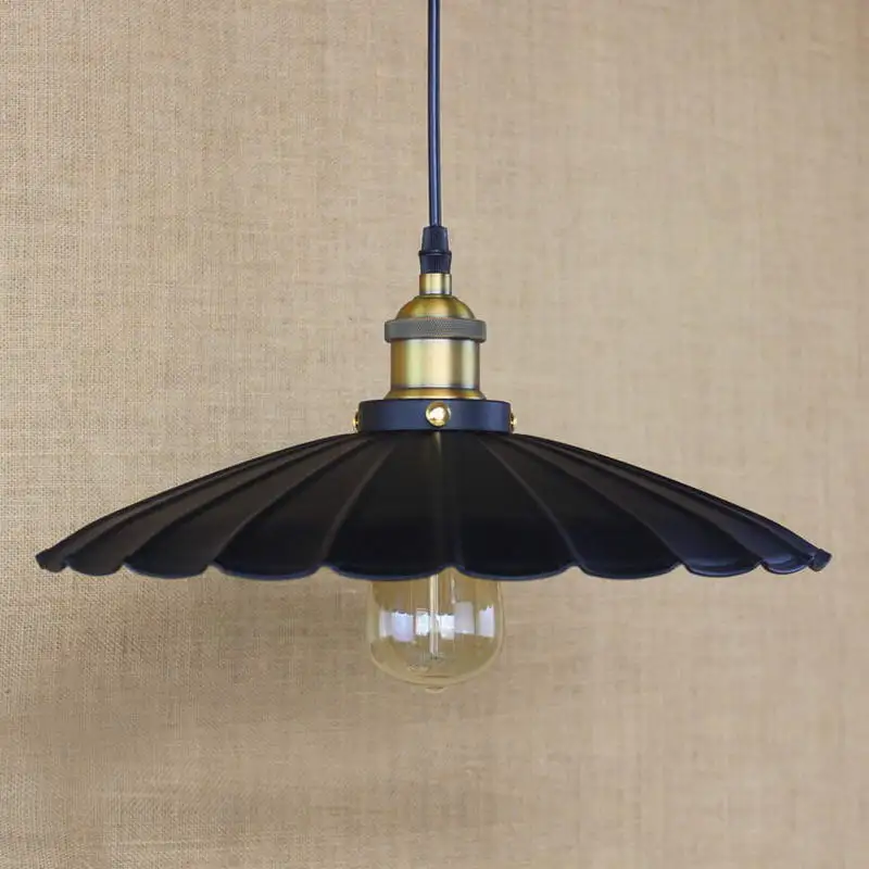 

Винтажный подвесной светильник Edison E27 в стиле лофт, промышленный ретро-светильник для ресторана, бара, барной стойки, черного и белого цвета