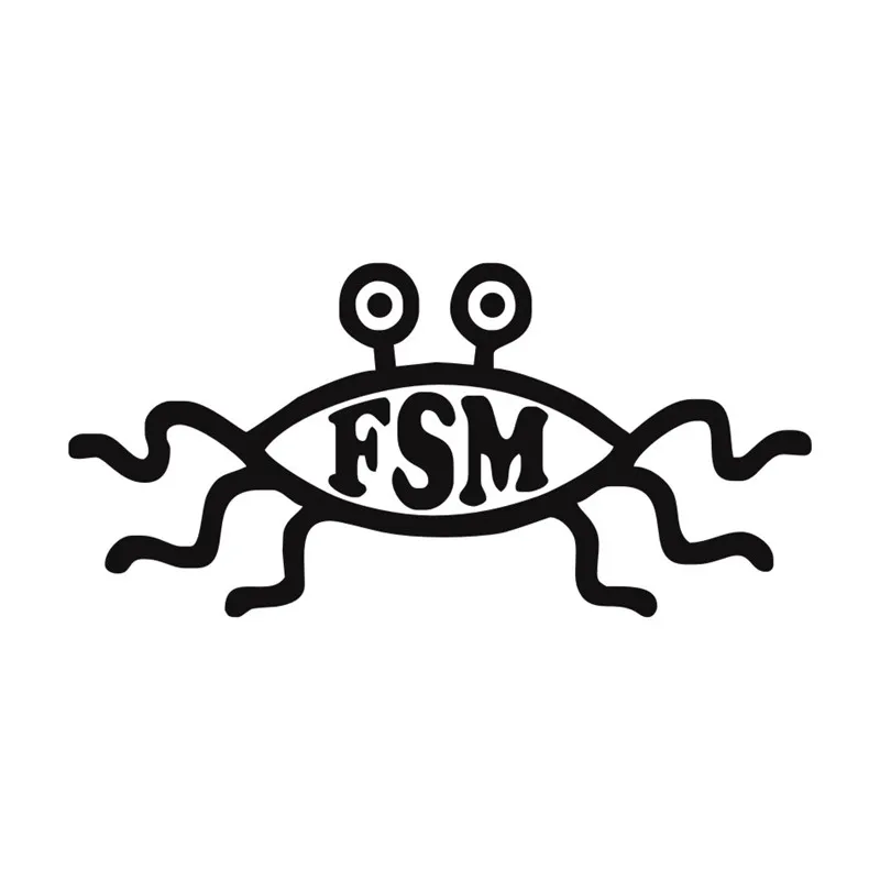 FSM летающие спагетти Монстр забавный мотоцикл стикер s наклейки для дома