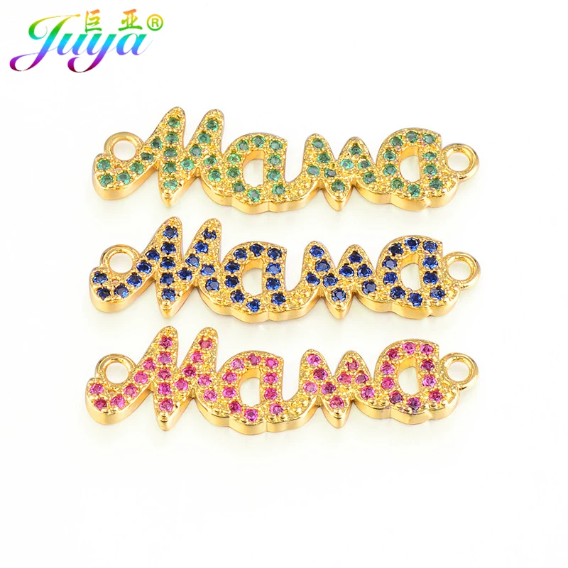 Newest Arrival 2017 Fashion Micro Pave Zircon MaMa Connector Charm Women Bracelets For Thanksgiving Day Christmas Gift | Украшения и