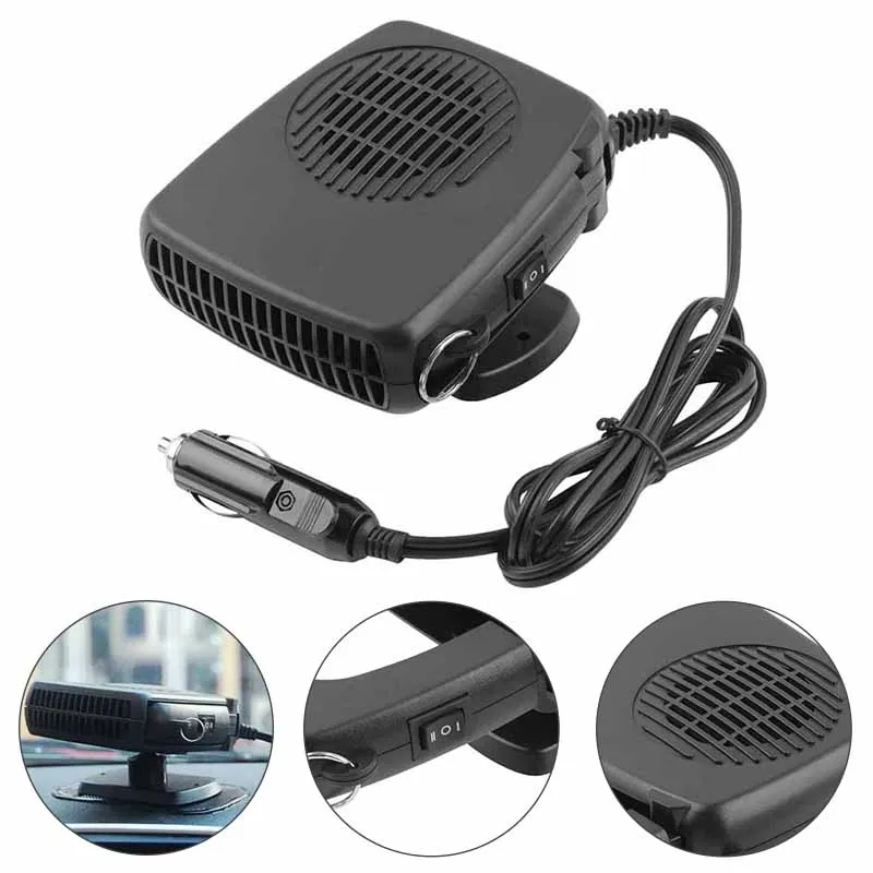 Портативный 12 В Авто нагреватель Windshiel Defroster автомобиль Отопление Электрический вентилятор автомобиля прикуриватель для автомобилей
