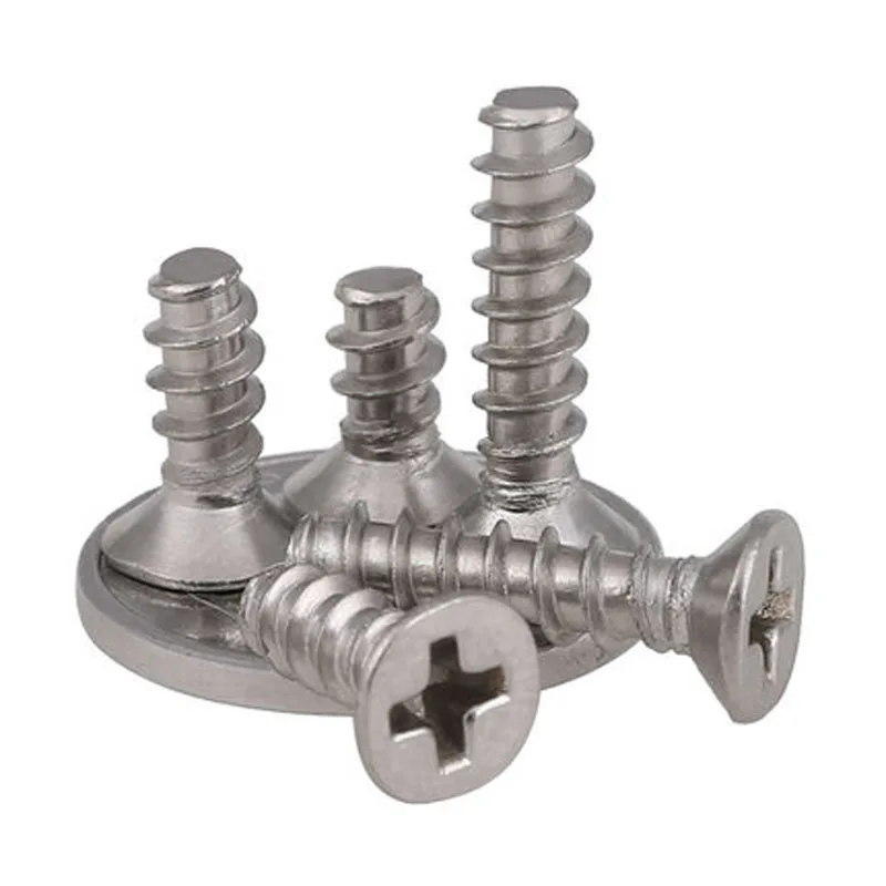 50pcs M2 M2.2 304 stainless steel Countersunk head Self-tapping screws Phillips screw Flat slotted Bolt 4mm-10mm Length | Обустройство