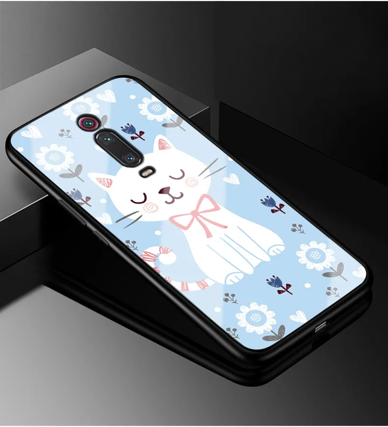 Для Xiaomi mi 9 T чехол mi 9 T Pro PC Пластиковый стеклянный чехол для телефона черный ТПУ бампер чехол для Xiaomi mi 9 T Pro mi 9 T mi 9 T Pro 6,39 чехол
