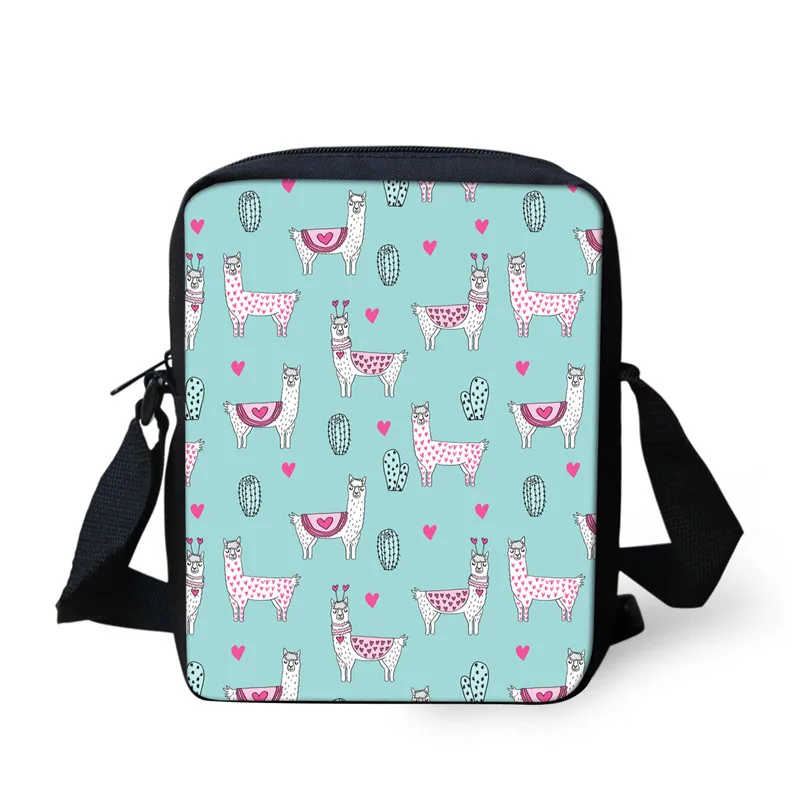 YQ3279E Forudesigns, милое животное, альпака, печать, школьные рюкзаки для девочек, 3 шт./компл., книга, сумки для детей, большая емкость, школьный рюкзак - Цвет: YQ3279E