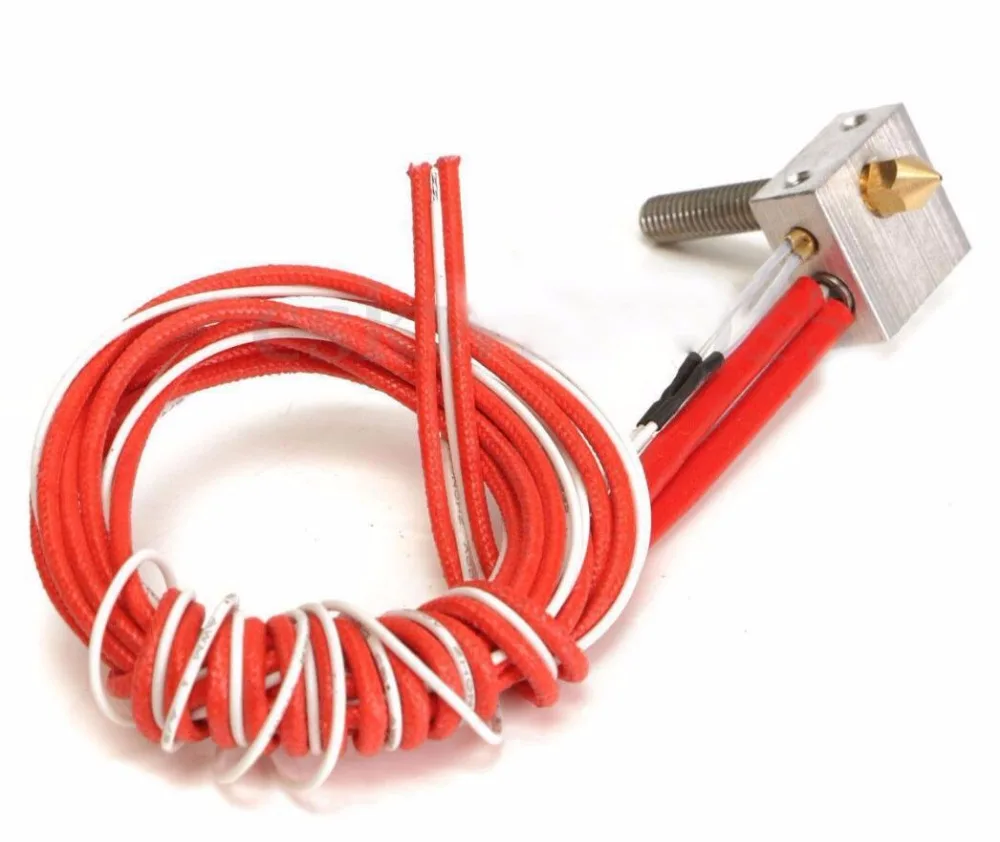 Нагревательный блок в сборе Набор экструдер Горячий Конец для Prusa i3 3D принтера 1 75