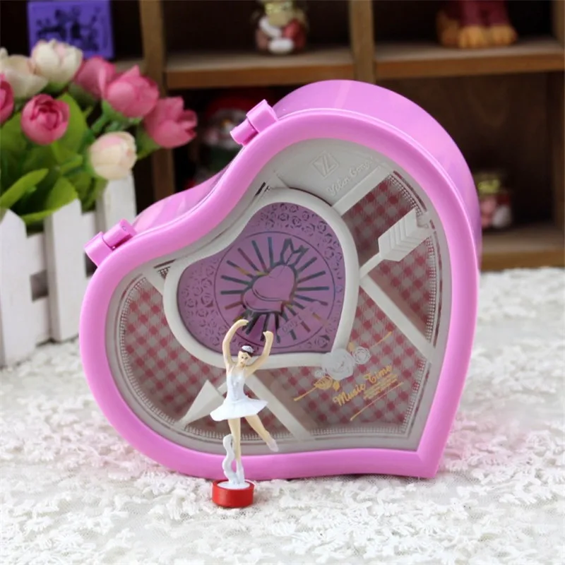 Музыкальная шкатулка для балерины Happy вращающаяся механическая музыкальная