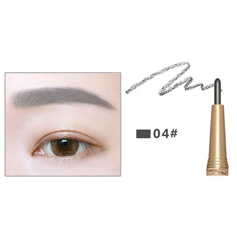Waterproof Eyebrow Pencil Pen Eye Brow Liner Cosmetic Makeup Beauty Tool Lasting 3pcs Replace Ink + Templates | Красота и здоровье