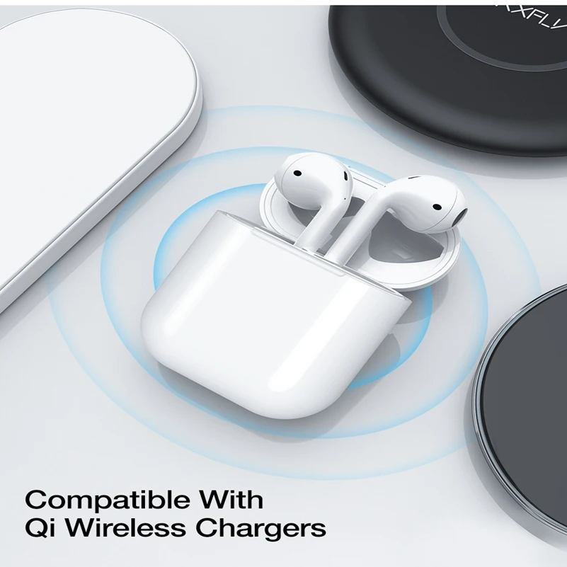 RAXFLY беспроводное Qi зарядное устройство для Apple AirPods 360 протектор с полным