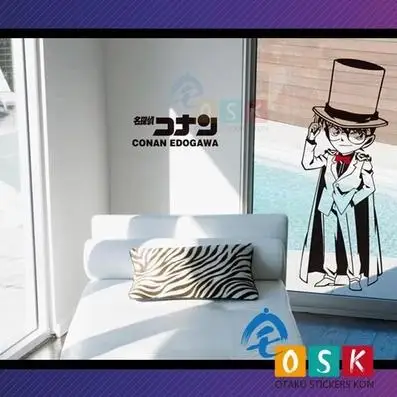 Виниловая наклейка на стену Detective Conan украшение для дома аниме автомобильная