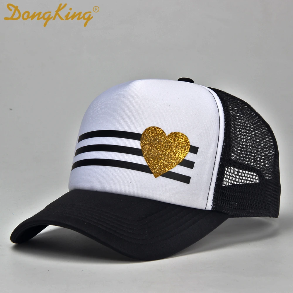 

Кепка-бейсболка DongKing, с блестящим сердцем, для взрослых