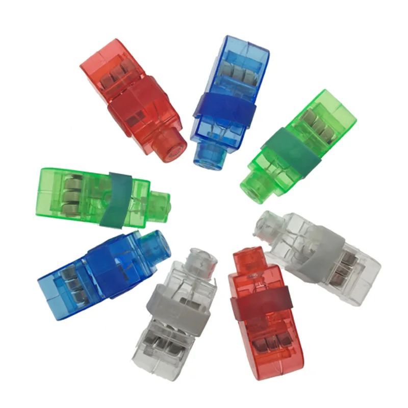 24 шт./лот светодиодное кольцо на палец лазерный луч фонарик воздушный шар светло