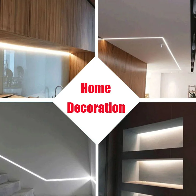 B05 10 Sets 100cm U Shape Aluminum Channel Profile With Cover End Caps and Mounting Clips for LED Bar Lights | Лампы и освещение