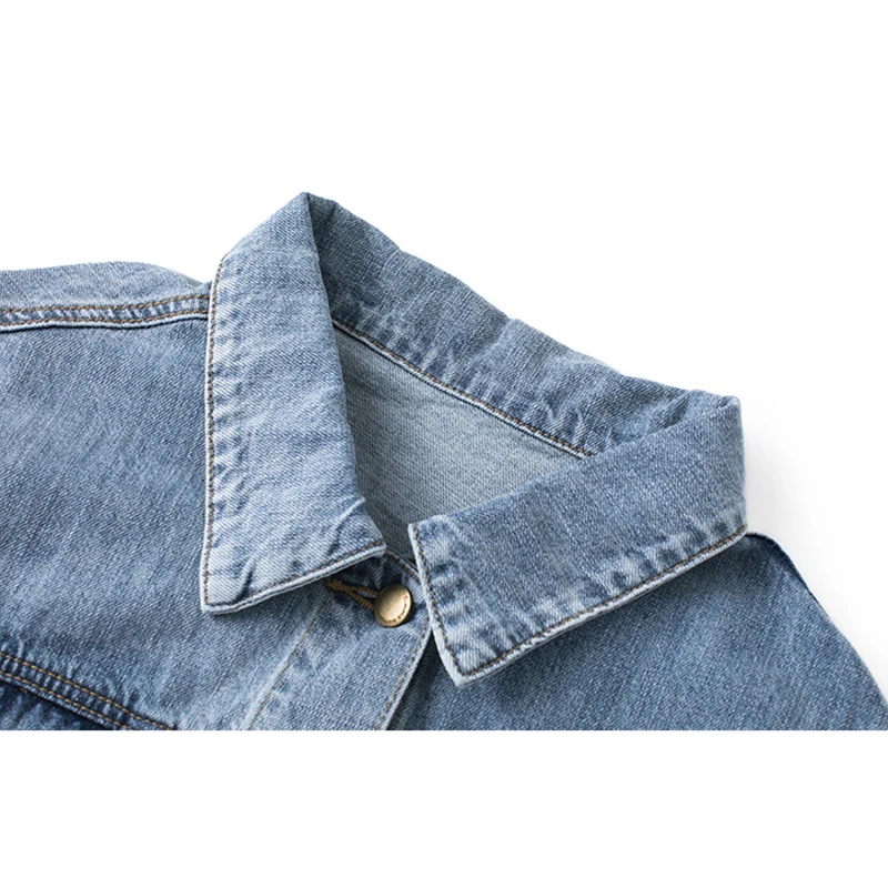EGGKA Autumn Denim Coats And Jackets Women Jeans Coat Basic Bomber Jacket Long Sleeve Pullover Harajuku Tops Winter Overcoat |
