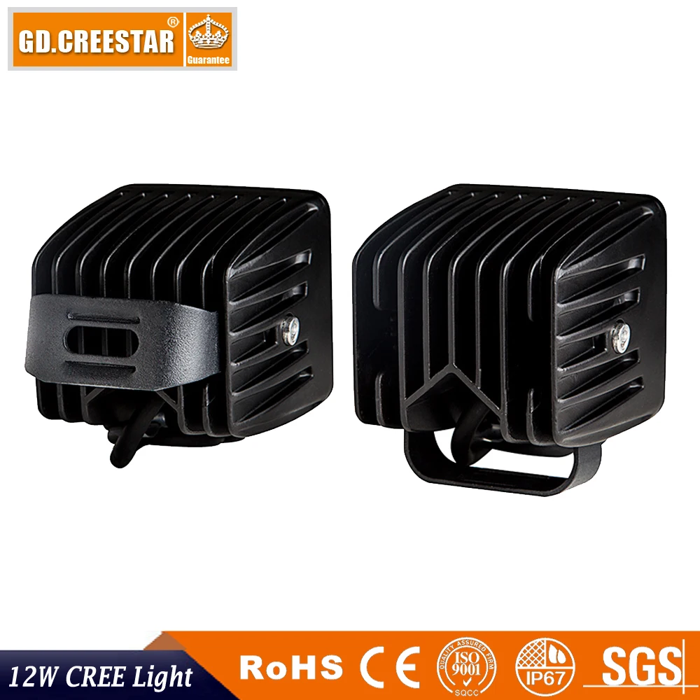 12 ватт 3-дюймовый квадратный куб pod точечная Светодиодная рабочая лампа для