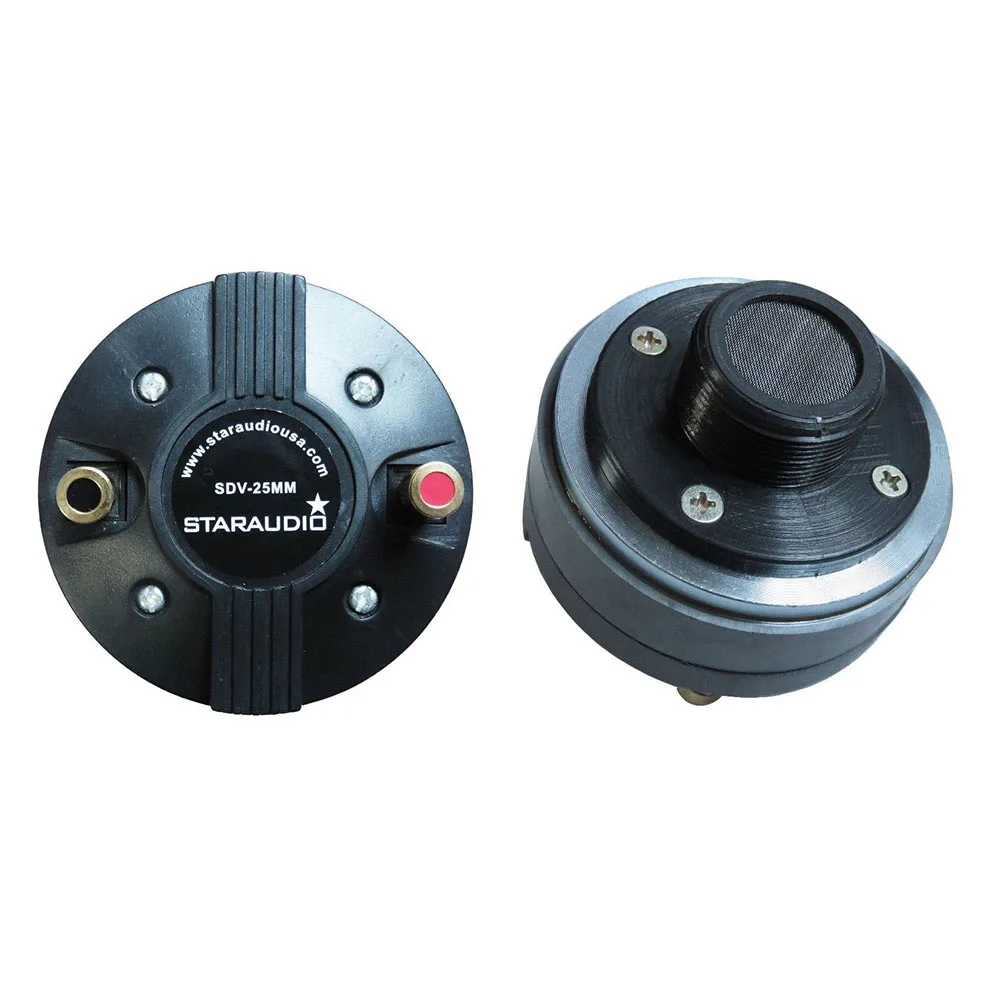 

2Pcs 25MM 0.98 Inch 1000 Watts 8 Ohms Titanium Compression Screw-on Stage Party Speaker Replacement Horn Driver Tweeters