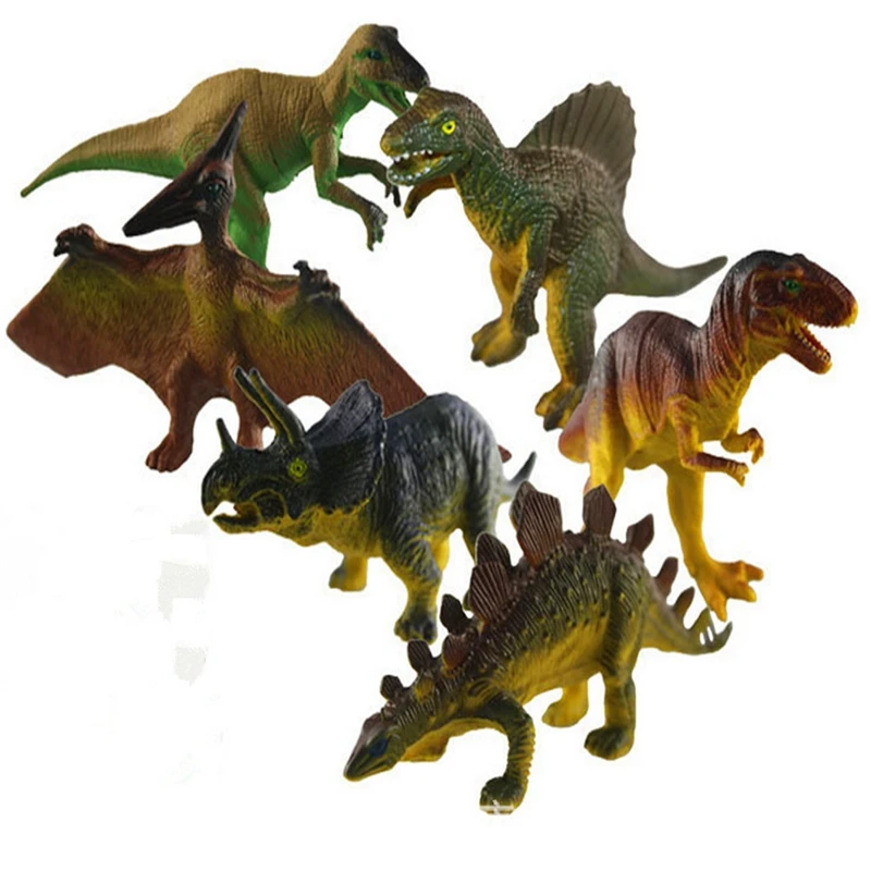 2 шт. Динозавр мир парк резиновые игрушечные модели динозавров фигурки подвижные