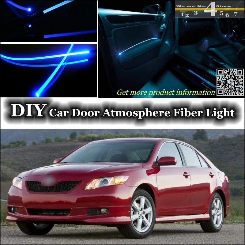 Внутреннее освещение настройка атмосферы оптоволоконные Ленточные огни для TOYOTA