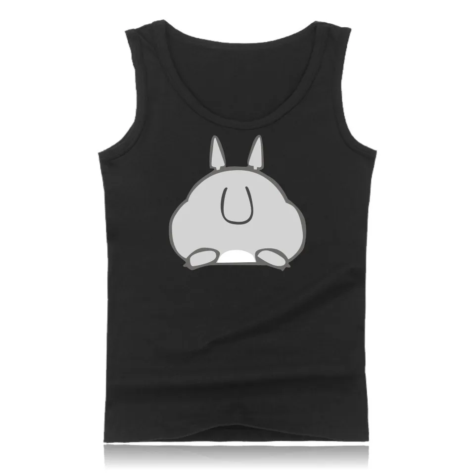 Майка Totoro мужская летняя с мультипликационным рисунком модная рубашка без