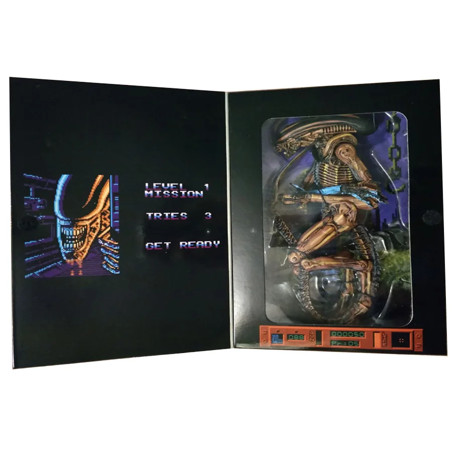 Оригинальная экшн фигурка Φ Game Alien 3 8 бит модель инопланетянина коллекционные