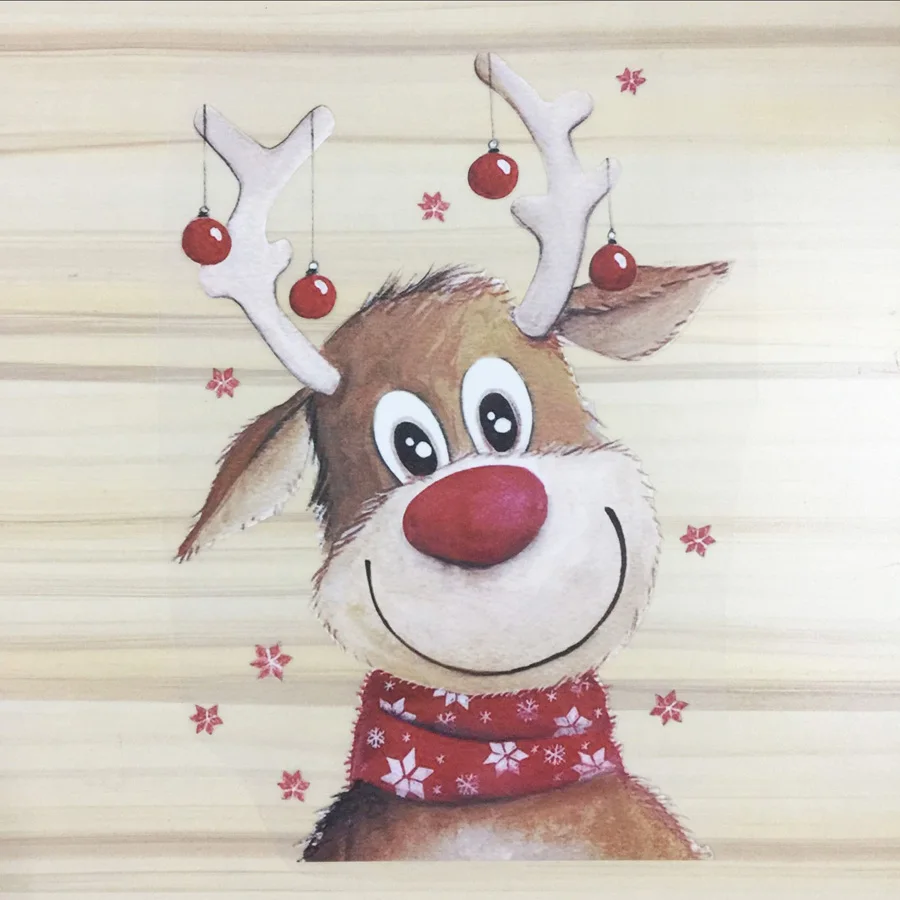 Рождественские нашивки с оленями DIY теплопроводные наклейки Parches железные аппликации для одежды милый подарок на фестиваль стираемые наклейки
