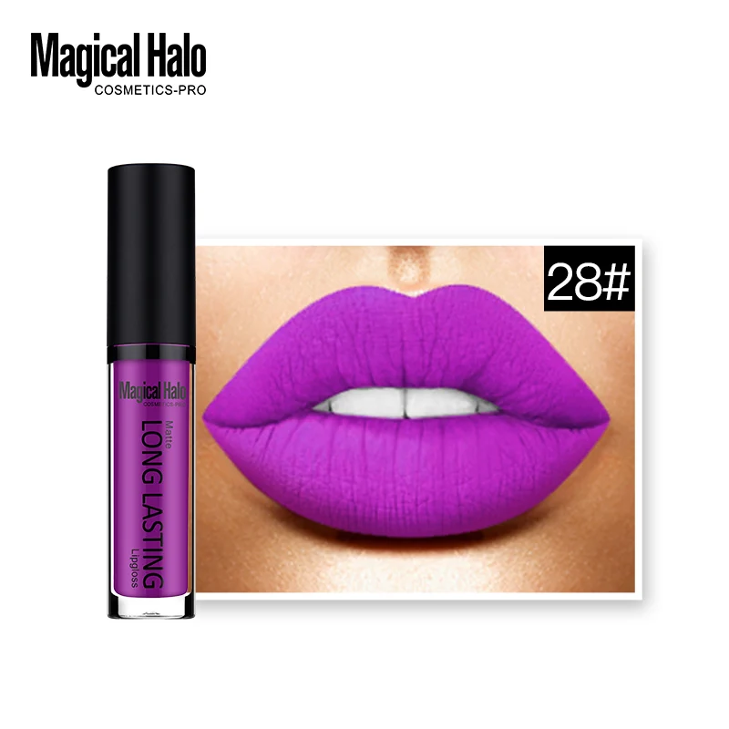 28 20-38 цветов бренд Magical Halo жидкая помада стойкий блеск для губ матовая губная помада водостойкая блеск для губ татуировка Обнаженная Cosmetcis Berry - Цвет: 28
