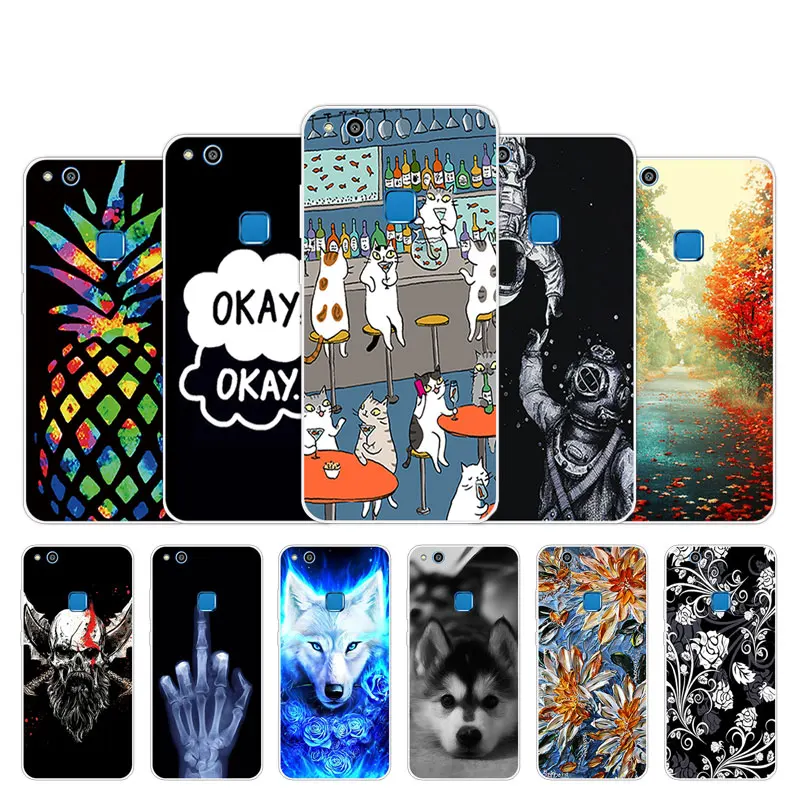Силиконовый чехол для телефона Huawei Y7 Y6 Prime 2018 Enjoy 8 P9 P8 P20 P10 Lite 2017 космический дизайн