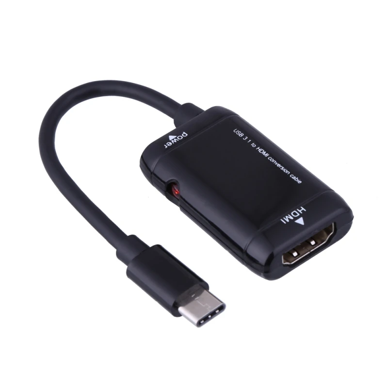 Универсальный Кабель адаптер USB3.1 Type C (MHL) к HDMI 1080P Переходник для мобильных