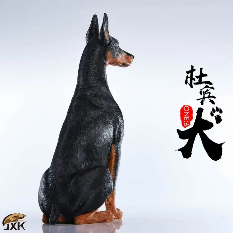 

JxK004 1/6 Scale Figure Scene Accessories Doberman Pinschers Dog Animal Model Toys for 12'' Action Figure Accessory