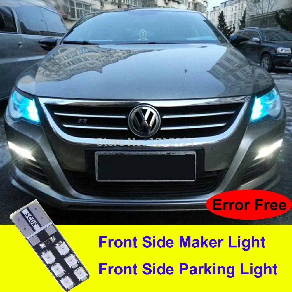 SCOE W5W 2x12SMD безошибочная парковочная лампа для Volkswagen VW Beetle CC Eos Golf Jetta Passat Phaeton Tiguan